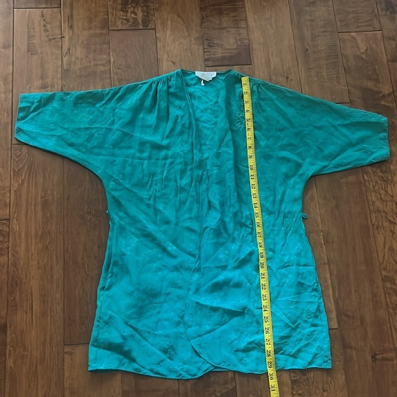 Vintage Mika Silk Embroiled Rob Size P - Picture 8 of 9